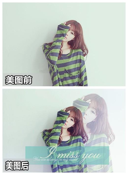美图秀秀修复人像照教你打造小清新相册封面