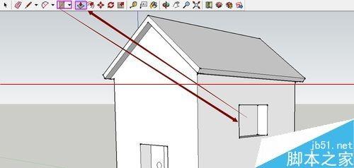 SketchUp绘图软件怎么绘制3D小房子?