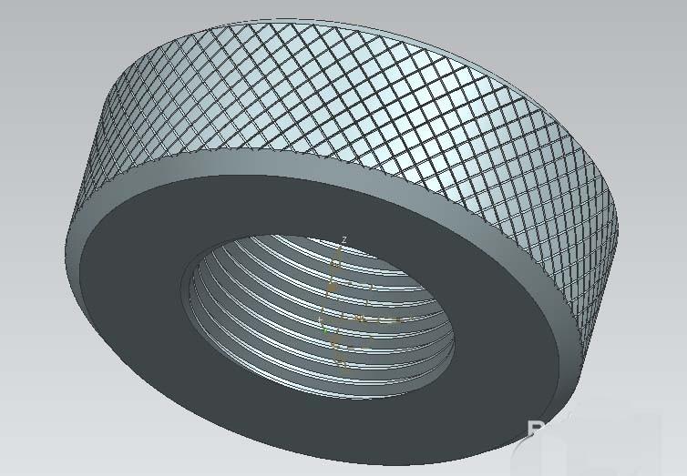 ug怎么绘制滚花零件模型