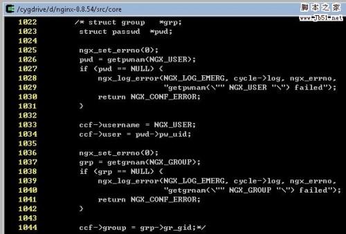 nginx 0.8.54/1.0.0 在cygwin环境下的编译(包括 nginx_mod_h264_streaming-2.2.7)