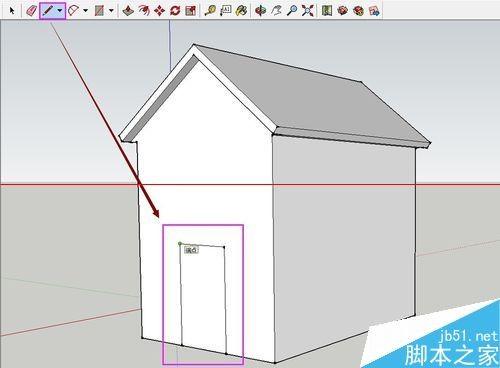 SketchUp绘图软件怎么绘制3D小房子?