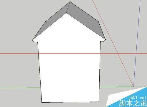 SketchUp绘图软件怎么绘制3D小房子?