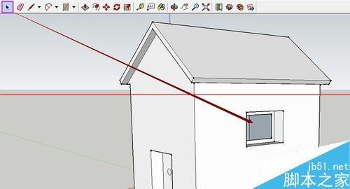 SketchUp绘图软件怎么绘制3D小房子?