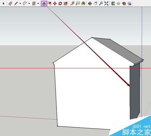 SketchUp绘图软件怎么绘制3D小房子?