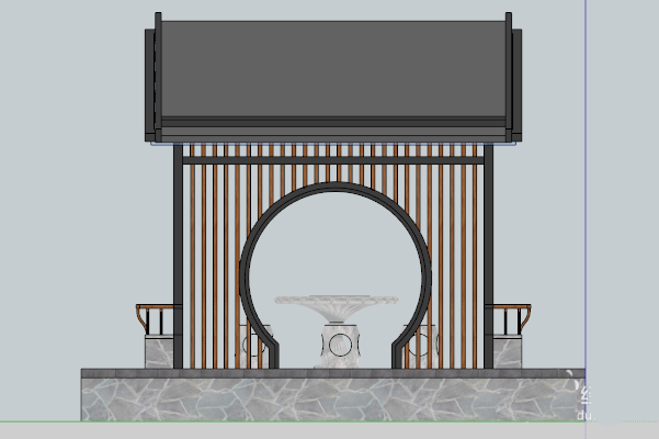 SketchUp草图大师怎么导出模型的立面图?