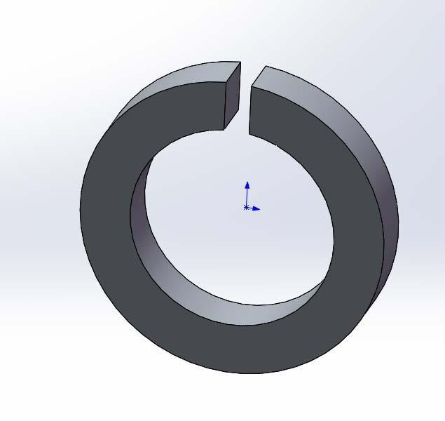 solidworks怎么建模垫圈零件 sw调用装备中的垫圈的教程