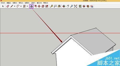 SketchUp绘图软件怎么绘制3D小房子?