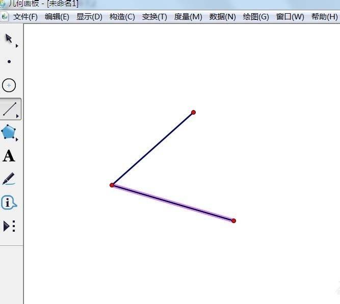 几何画板绘制出的角度怎么标上数字标记?