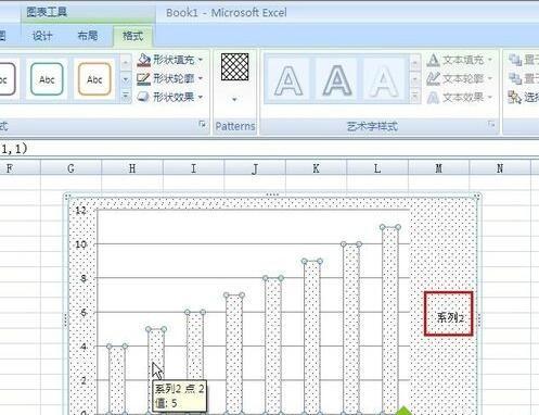 win7系统在Excel2007柱状图中添加各类条形填充的方法