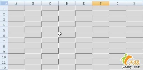 如何把Excel单元格设置成凹凸有致的效果