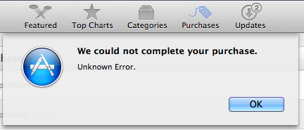 Mac App store下载未知错误解决办法