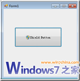 Win7编程:在按钮中加入管理员权限运行盾牌图标教程