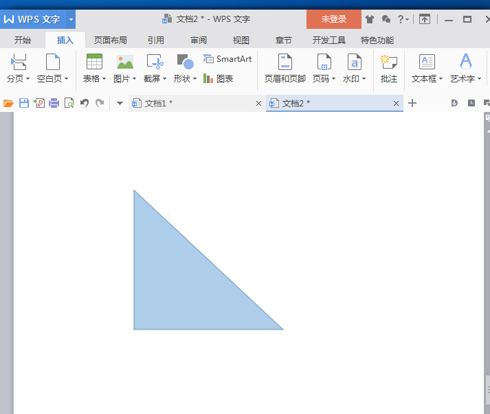 wps怎么画直角三角形图形? wps画三角形的教程