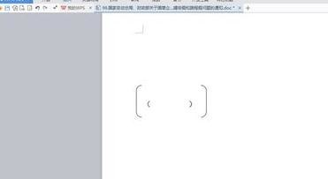 怎么输入wps文字大括号小括号