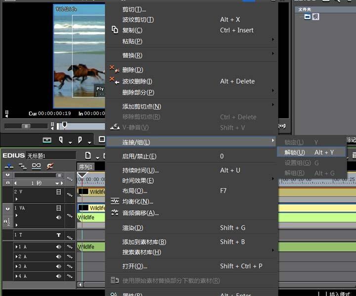 edius同一个视频怎么制作画中画效果