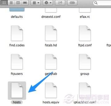 苹果Mac OS系统修改hosts文件教程