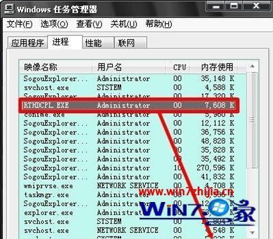 Windows 7旗舰版系统下关闭音频管理器的方法