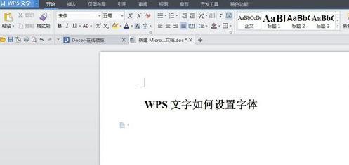 怎么在WPS文字中设置字体的大小