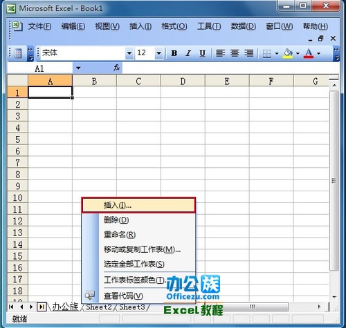 Excel如何添加工作表及修改工作表标签名默认为Sheet1