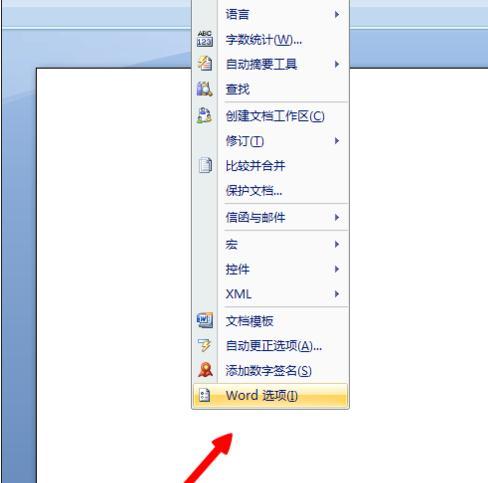 打开就是word选项的选项卡