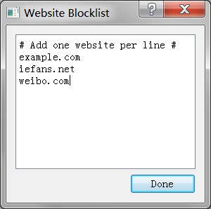 SelfRestraint限制浏览器访问指定网站的时间