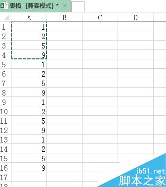 Excel如何将多行数据进行自动循环填充序列?