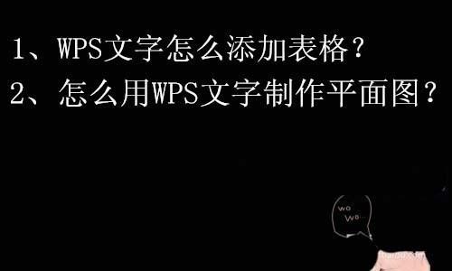 WPS怎么绘制平面图? WPS平面图的画法