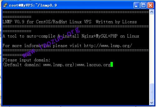 Linux VPS CentOS安装LNMP系统环境教程
