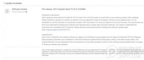 苹果发布OS X 10.10.2 beta1 或将修复wifi链接问题