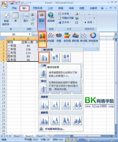 Excel 2007教你插入个性化的柱状图