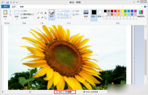 Win8.1系统中使用画图工具调整图片大小的方法图文详解