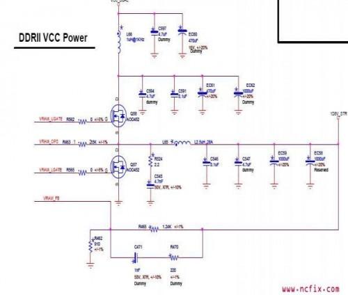 A7VMX主板DDRII供电部分电路图