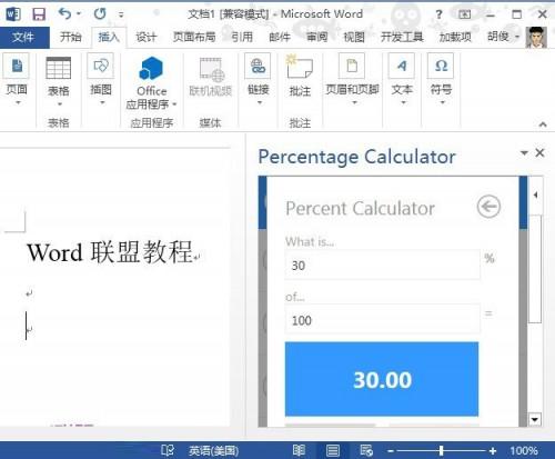 word2013加载插件让数据运算功能更强大