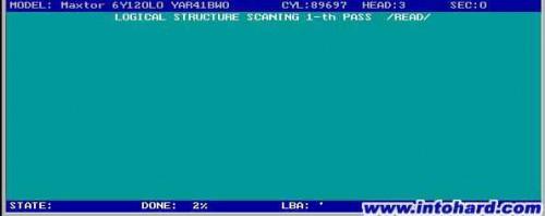 PC3000 DOS版之硬盘逻辑扫描修复坏道