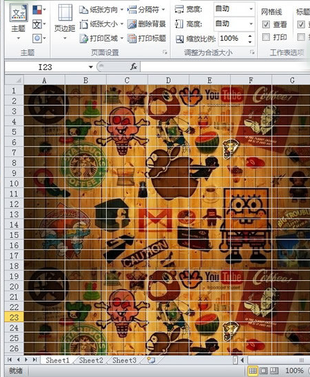 Excel2010怎么添加背景图片 Excel2010添加背景图片的方法