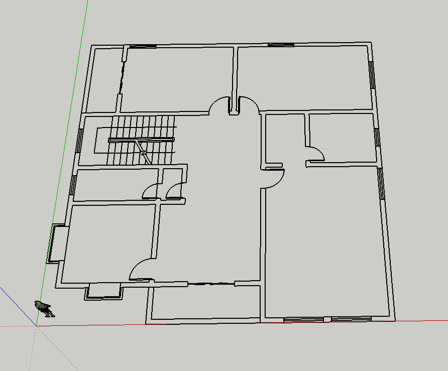 sketchup怎么导入cad建筑平面图纸?