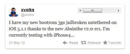 iOS 5.1.1完美越狱命名:Absinthe 2.0