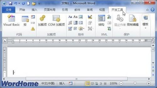 在Word2010文档窗口显示