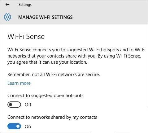 Win10系统中的WiFi Sense功能有什么用?