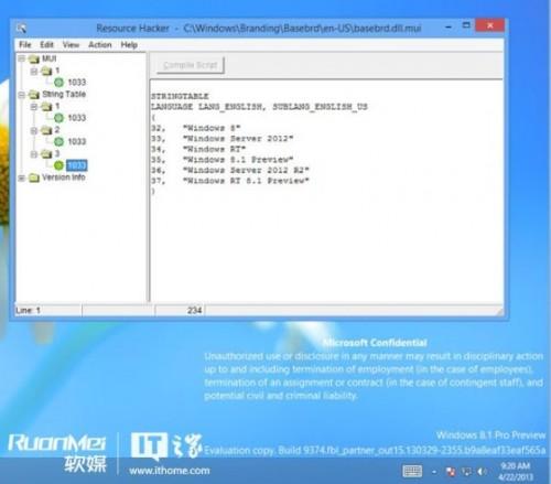 Blue的更新包含Windows RT 8.1预览版