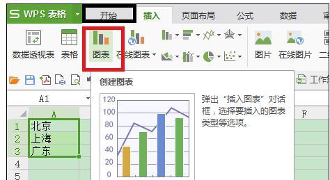 如何将饼图插入wps表