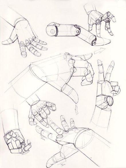 SAI人物器官手姿势的绘画参考及画法