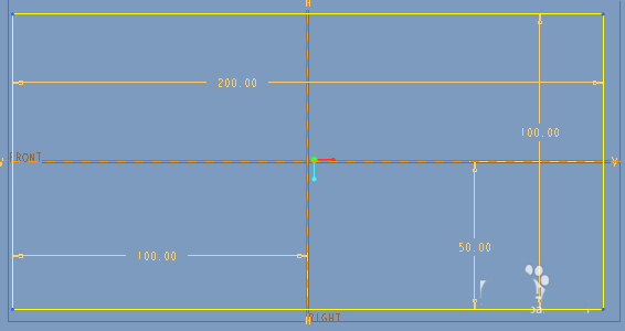 ProE草图怎么画正矩形斜矩形和平行四边形?