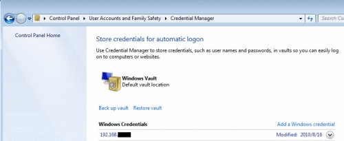本机在Windows下访问共享文件夹时登录信息怎么清除