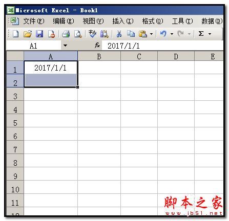 Excel隔行插入连续日期的方法