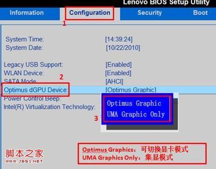 在BIOS Setup里面设置双显卡机型的双显卡模式常见方式介绍