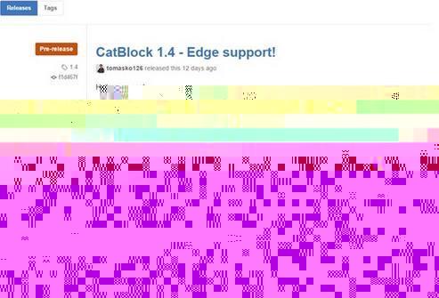 edge网页浏览器CatBlock扩展应用操作方法