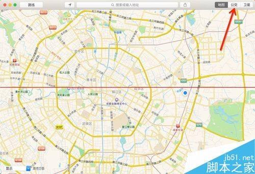 Mac新系统地图中公交功能怎么使用?