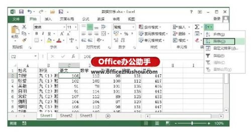 对Excel中数据进行单列排序和多列排序的方法