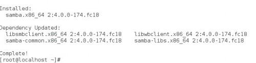 WIN7+VMWARE+fedora18 samba服务器的搭建